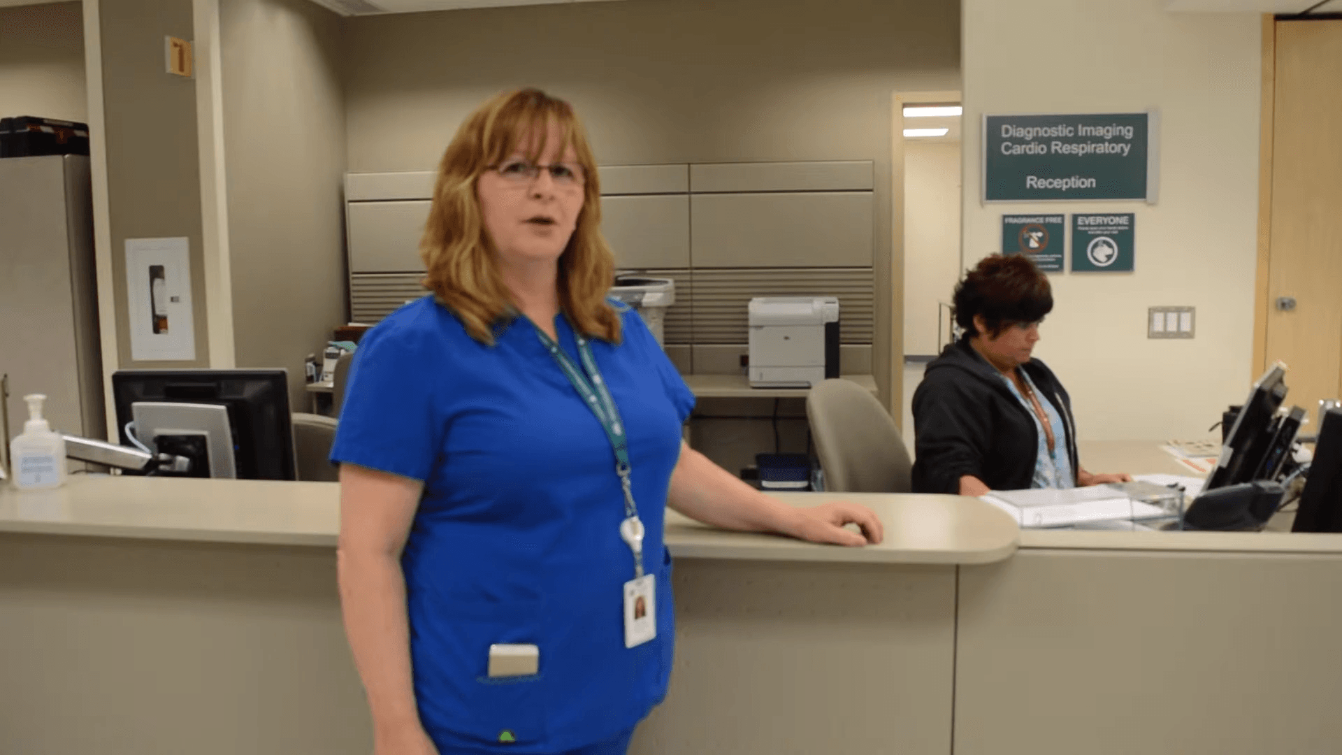 Diagnostic imaging waiting area at Woodstock Hospital